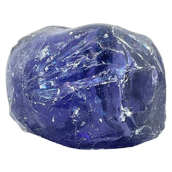 Amethyst Translucent Art Glass Cullet Glowing Uranium Manganese Slag #4GX266 - Picture 4 of 8